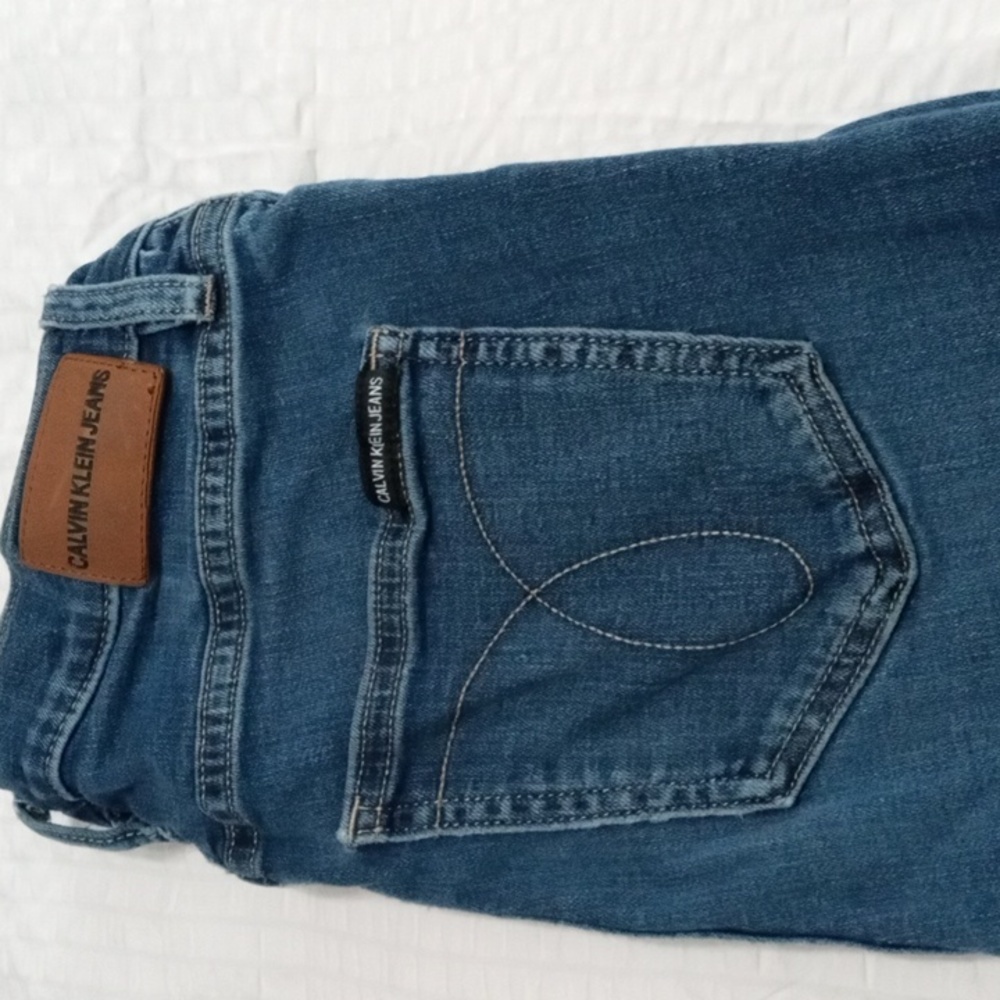 A pair of Calvin Klein jeans.
